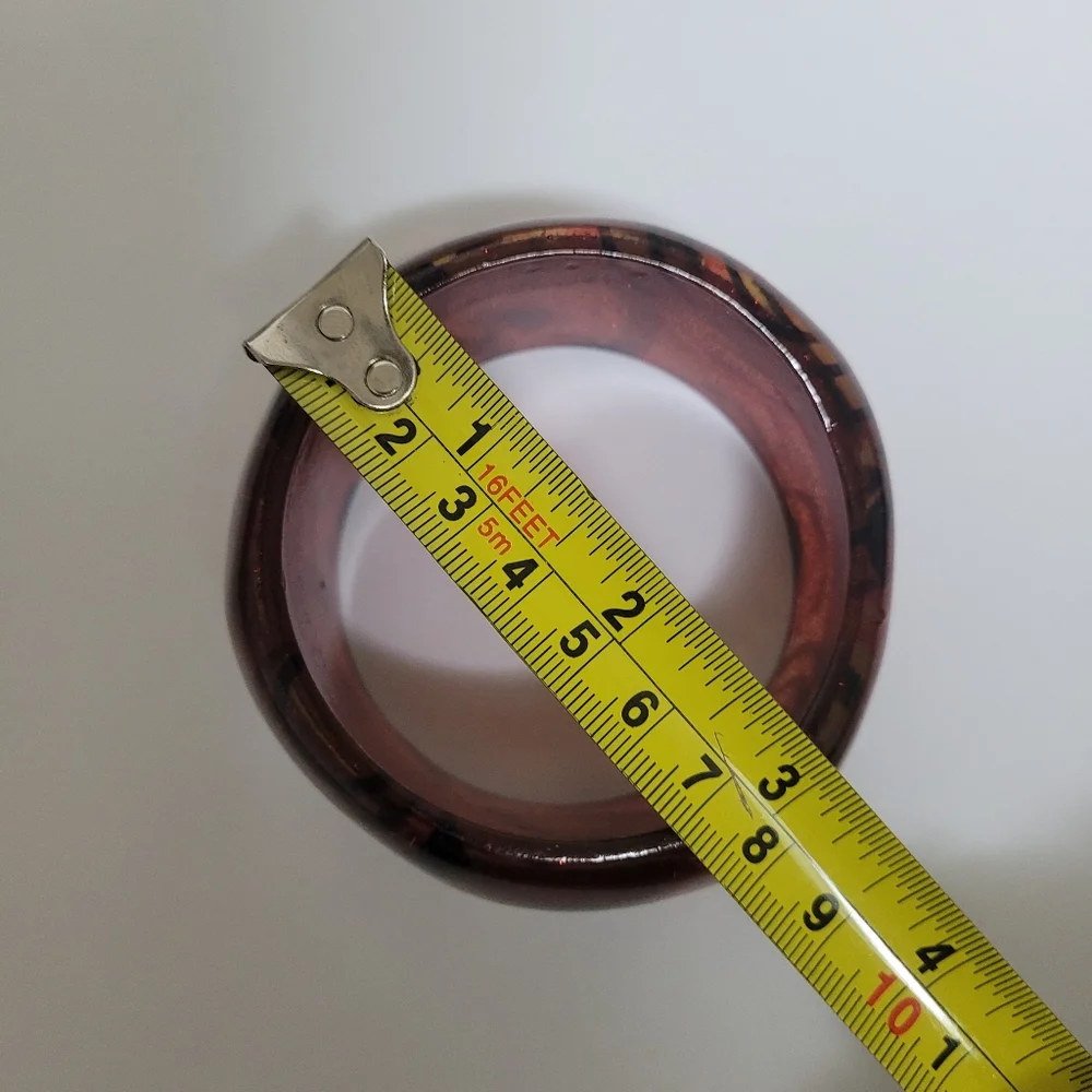 VINTAGE 90's Chunky Lucite Bangle Bracelet - Picture 5 of 5